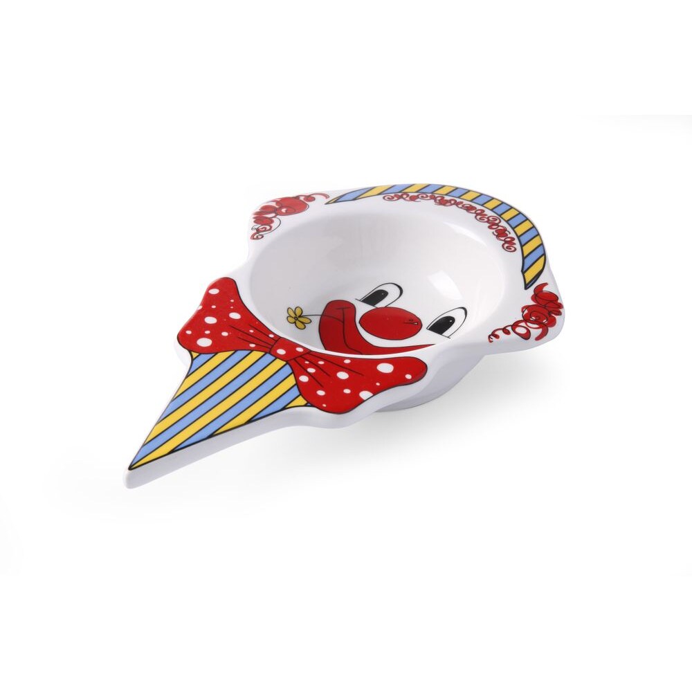 6x Eiscremeschale Clown, 22,6 x 14,5 x 3,7 cm, Kinder Eis Becher