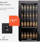thumbnail of Beersafe 74 Slim Kühlschrank 74 Liter 3 Böden Panoramaglastür Schwarz
