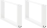 thumbnail of vidaXL Couchtischbeine U-Form 2 Stk. Weiß 70x(30-31) cm Stahl
