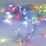 thumbnail of WellHome - Guirnalda con 80 Luces LED Multicolor con Temporizador y cable transparente