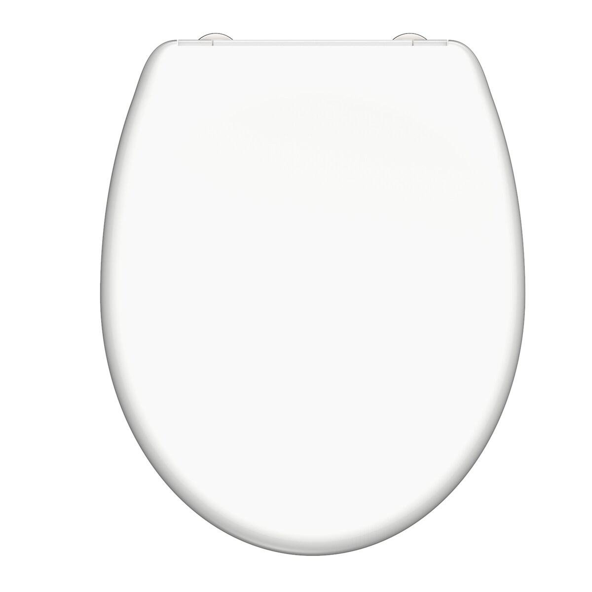 Schütte WC Sitz WHITE, Duroplast Toilettendeckel mit Absenkautomatik und Schnellverschluss, Klobrille, Klodeckel, Toilettensitz