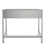 thumbnail of Fregadero  bajo barra 1 seno y 1 escurridor industrial acero inoxidable 800 x 500 x 850. mm