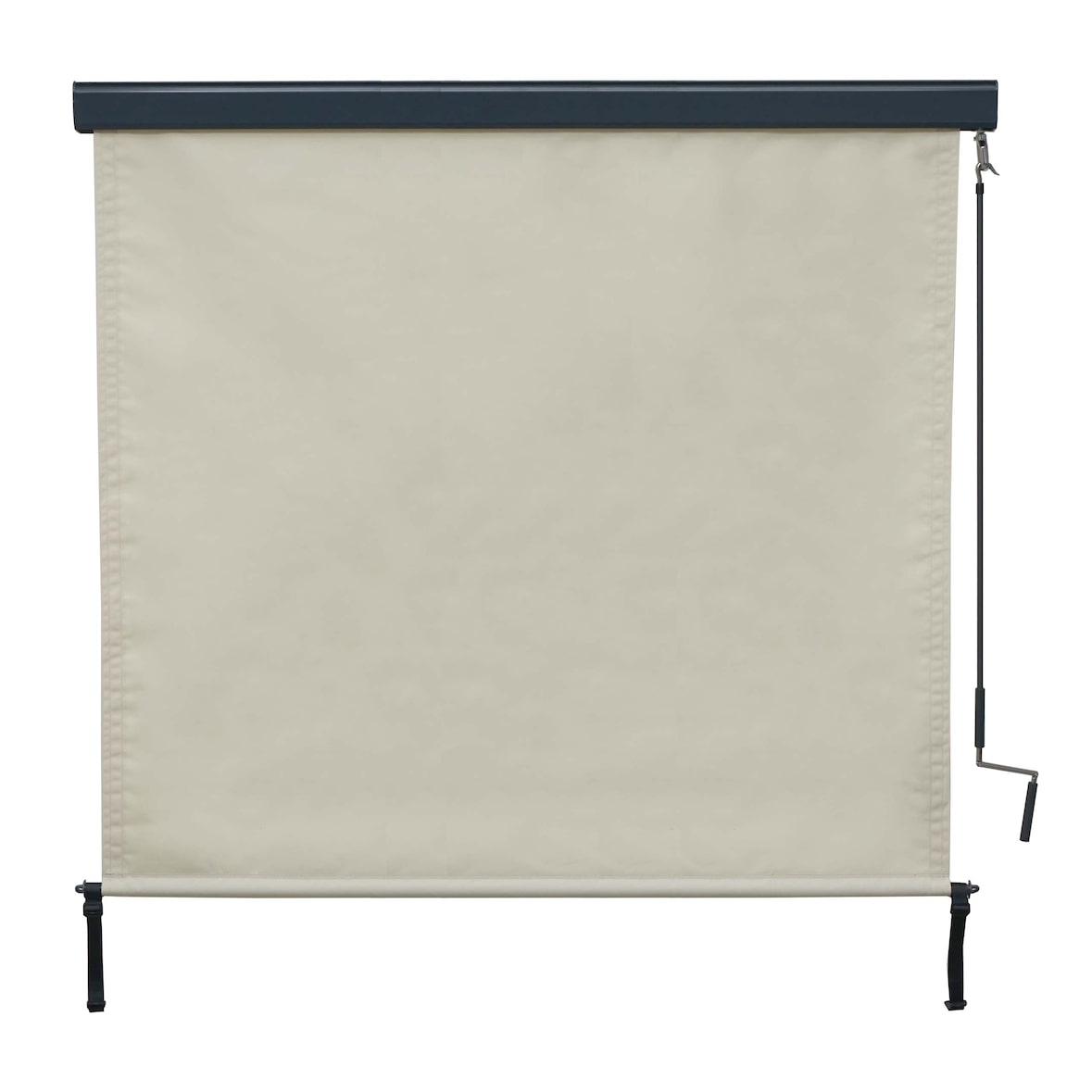 Tenda da sole verticale HWC-F42, tenda da sole verticale, schermo privacy per esterni, tessuto protezione UV 50 ~ 250x180cm, crema-beige