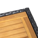 thumbnail of Outsunny Set Tavolo e Sedie da Giardino 7 Pezzi in Rattan Nero e Legno