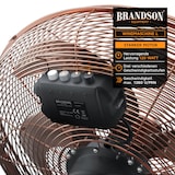 thumbnail of Brandson Windmaschine Retro Design, Ventilator, Standventilator 50 cm, Bodenventilator 120 Watt, hoher Luftdurchsatz, stufenlos neigbarer