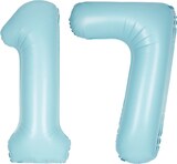 thumbnail of XL Folienballon hellblau Zahl 17
