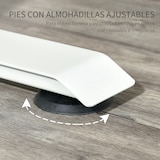 thumbnail of Secretária elétrica de pé com altura ajustável 4 controlador de memória branco