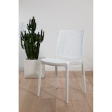 thumbnail of Set 4 Chaises en polypropylène avec fibre de verre empilables pour extérieur et jardin, bar et restaurant, cuisine design moderne - LISA - Blanc