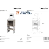 thumbnail of MF - Churrasqueira de Alvenaria Pré-fabricada para Lenha e Carvão Modelo Nazca 70 (Bege - 86,5 x 58 x 240 cm) REF: 8880 - Uso em Exteriores