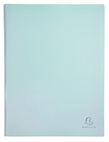 Exacompta Cod. 88560E - Portalistini Aquarel con copertina semi-rigida in polipropilene 50 buste cristallo liscio - A4 Colori assortiti - Conf. da 12