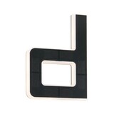 thumbnail of Paulmann Solar LED Hausnummernleuchte inkl. wechselbarer Akku Buchstabe D IP44 3000K 6lm Schwarz 94653