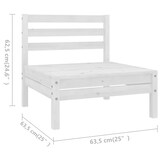 thumbnail of vidaXL 6-tlg. Garten-Lounge-Set Massivholz Kiefer Weiß