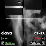 thumbnail of CIARRA A+++ 650 m³/u kookfornuis 60 cm hoofdbereik bonnet WIFI + APP & Touch Control Booster VM6736NB