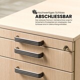 thumbnail of bümö Schreibtisch Schrank abschließbar, Schubladenschrank Holz in weiß, Container mit Schubladen - Schubladen Schrank Büro, Schreibtisch Container