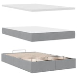 thumbnail of vidaXL Ottoman-Bett mit Matratze & LEDs Hellgrau 120x190 cm Stoff