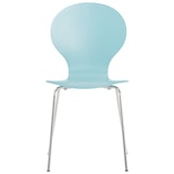 thumbnail of Lot de 4 chaises empilables en bois Diego Bleu clair