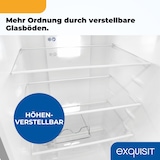 thumbnail of Exquisit Kühl-Gefrierkombination, Kühlschrank mit Gefrierfach, 247 Liter, No-Frost, 4-Sterne-Gefrierfach, KGC5250-85-NF-040D inoxlook