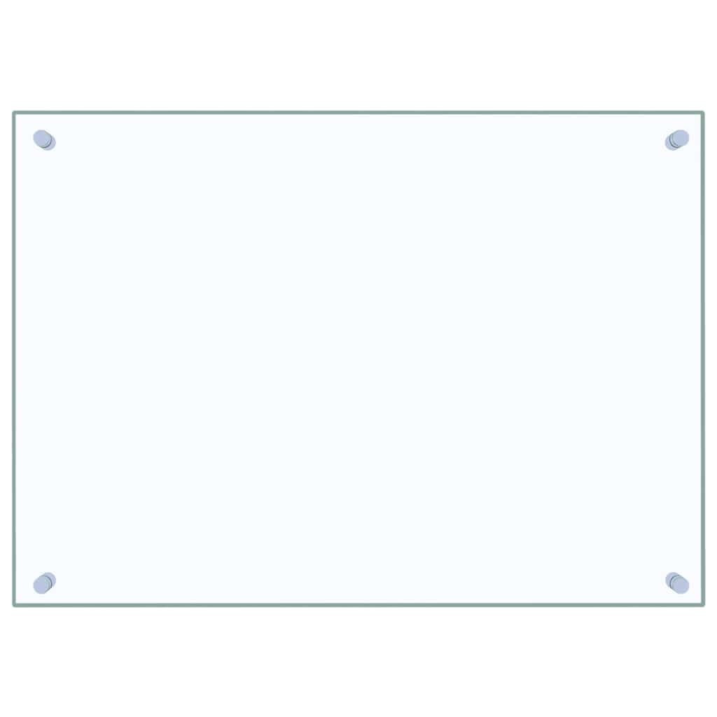 vidaXL Spatscherm keuken 70x50 cm gehard glas transparant