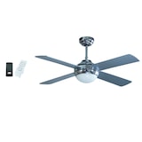 thumbnail of Ventilatore da soffitto con illuminazione 4 pale 60 W 3 velocità Ø 121 cm Telecomando NIKLAS