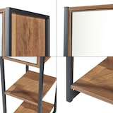 thumbnail of Helloshop26 - Badezimmer-Säulenschrank 160 x 24 x 30 cm Schwarznuss-Optik 03_0009951