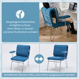thumbnail of Bürostuhl 77×70×89 mit integrierter Katzenhöhle Katzenbett Ergonomisch Kratzfest Holzrahmen Stoff Komfort Homeoffice Tiermöbel Blau