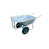 thumbnail of Großmuldenschubkarre Schubkarre 2 Rad "Farmer II" feuerverzinkt 200 Liter Futterkarre Hofkarre Gartenkarre Doppelradschubkarre