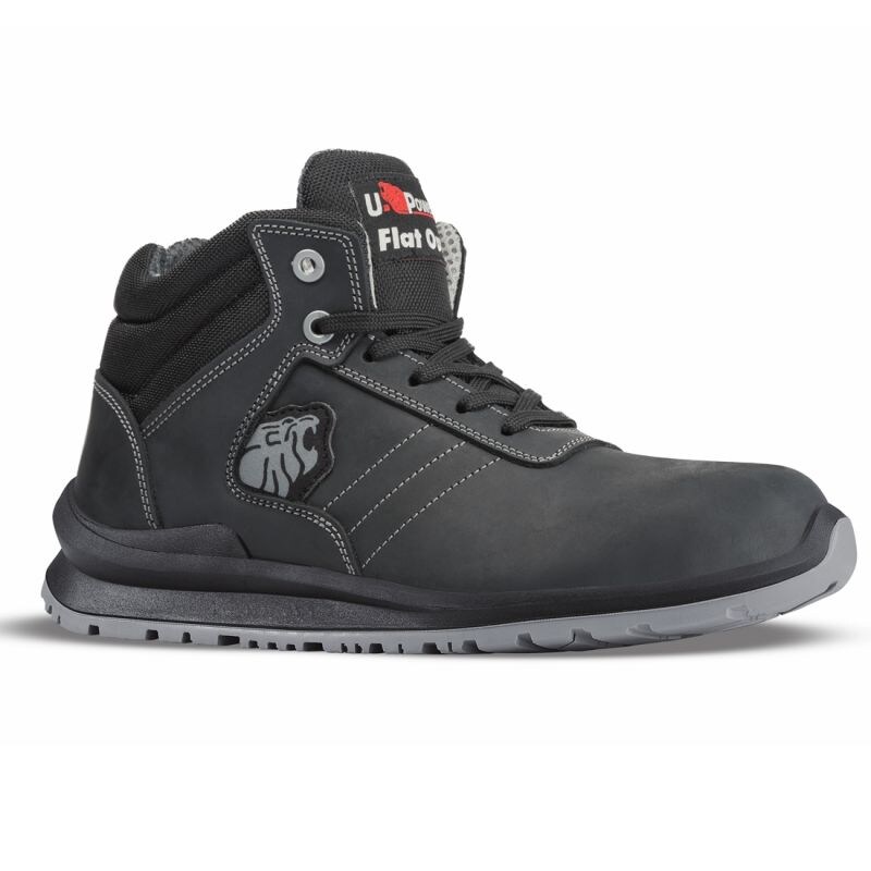 U-Power - Chaussures de sécurité hautes hydrofuges HENRY - Environnements humides - S3 SRC Gris Foncé Taille 38