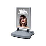 thumbnail of Showdown Windtalker City Kundenstopper - 50x70cm - Aluminium/Kunststoff - Silber