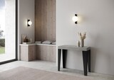 thumbnail of Ausziehbare Konsole 90x40/196 cm Flame Small Premium Cement Anthrazitrahmen