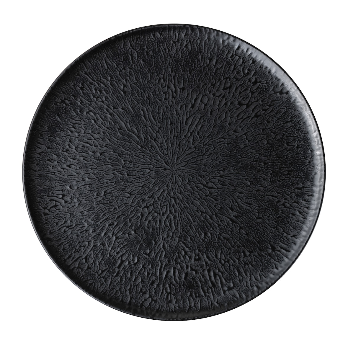 METRO PROFESSIONAL Piatto per pizza Narni, porcellana, Ø 32 cm, nero, 6 pezzi