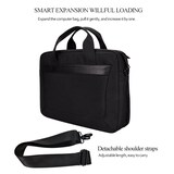 thumbnail of Sacoche Ordinateur Portable Imperméable Extensible Pour PC 13 Pouces Avec Sangle Noir YONIS