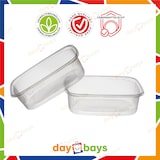 thumbnail of DayBays 250 Stk. Feinkostbecher PP 250 cc. 108x81x51 mm eckig Kombi-Verpackung inklusive passende Deckel