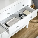thumbnail of HOMCOM cómoda con 5 cajones, cómoda para dormitorio con patas elevadas, cajonera para salón, oficina, estilo moderno, 79x39,5x80,5 cm, blanco