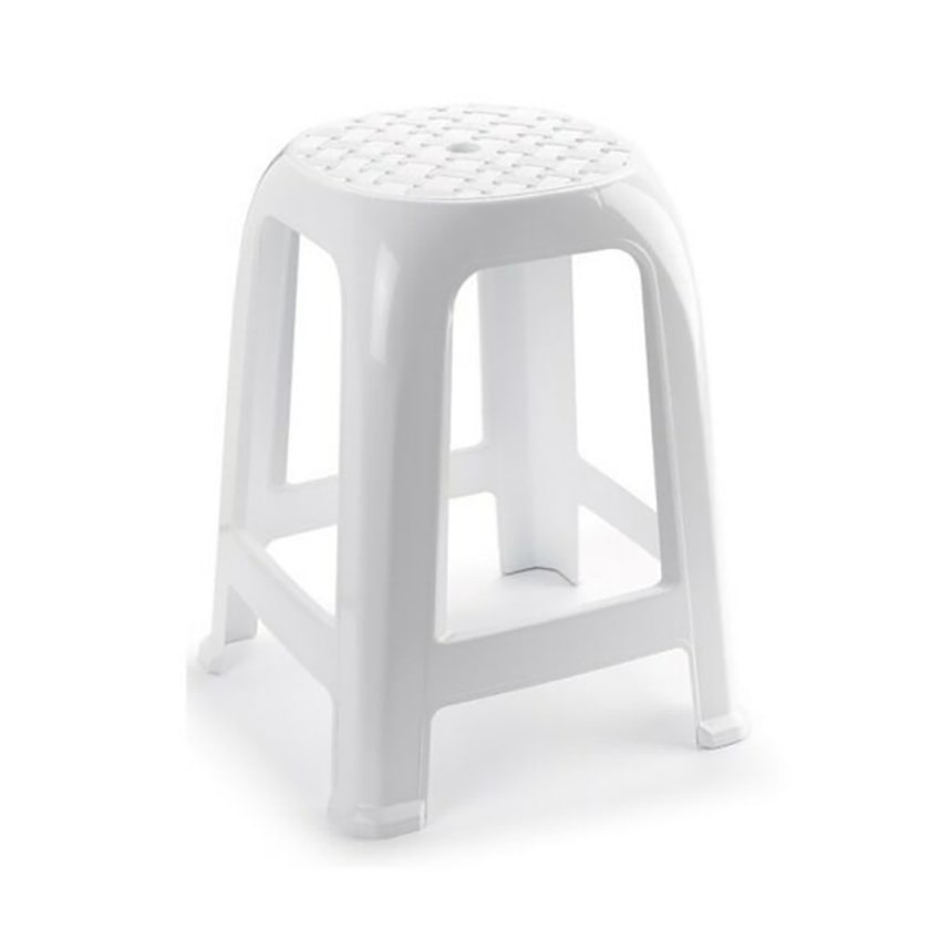 Taburete silla de plástico cómodo apilable banco jardín