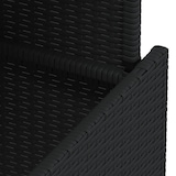 thumbnail of vidaXL Gartentisch Schwarz 100x55x73 cm Poly Rattan und Akazienholz
