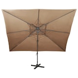 thumbnail of vidaXL Zweefparasol met dubbel dak 400x300 cm taupe