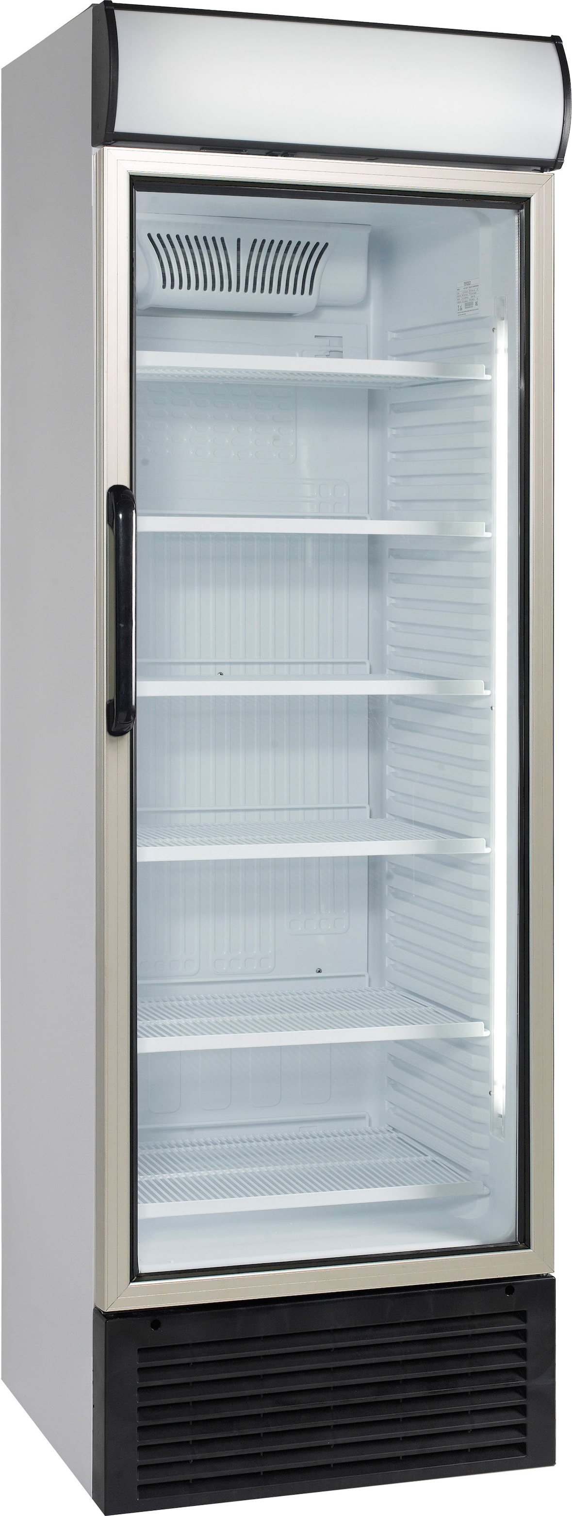 NORDCAP Glastürkühlschrank KU 450 G, 438 Liter, weiß