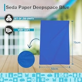 thumbnail of Seidenpapier Tiefblau 50x75 cm – 250-Blatt-Packung für Verpackungen, Dekoration, Floristen und Bastelarbeiten