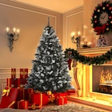 thumbnail of HOMCOM Árvore de Natal 150 cm Árvore de Natal Automática com 378 Ramos 41 Decorações Suporte em Aço Base Dobrável e Removível para Sala Verde