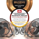 thumbnail of Brandson Bodenventilator 30 cm, Windmaschine Retro Stil, Ventilator, 3 Geschwindigkeitsstufen, Standventilator, hoher Luftdurchsatz