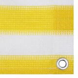 thumbnail of Écran de balcon Jaune et blanc 120x600 cm PEHD Modèle Costa Brava