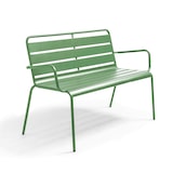 thumbnail of Banc de terrasse en métal vert cactus - Oviala