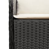 thumbnail of vidaXL 9-tlg. Garten-Essgruppe mit Kissen Schwarz Poly Rattan