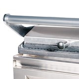 thumbnail of Romux® Grelhador de Contato Elétrico de 26 cm de Bancada em Aço Inox com Superfície Dupla Ranhurada | Grelhador Profissional 300° - 1300 W