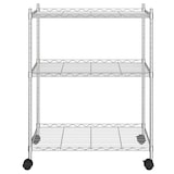thumbnail of Helloshop26 - Estantería de 3 niveles con ruedas 60 x 35 x 81 cm cromada 150 kg 02_0000658