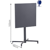 thumbnail of METRO PROFESSIONAL Table pliante SOFIA, acier, 60 x 60 cm, carrée, gris foncé
