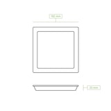thumbnail of greenbox - Prato Palmware®, enobrecido, 18 x 18 cm, quadrado, 200 Un..