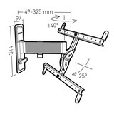 thumbnail of Erard EXO 600TW2 schwenkbare TV Wandhalter 40-85 Zoll, Aluminium