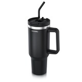 thumbnail of Arendo Thermobecher 1200 ml, Edelstahl Tumbler mit Deckel, Henkel, Strohhalm, doppelwandig, vakuumdicht, auslaufsicher