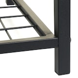 thumbnail of Zapatero HWC-A27, mueble zapatero banco zapatero, 4 compartimentos estructura metálica 3D 40x107x38cm, aspecto roble salvaje